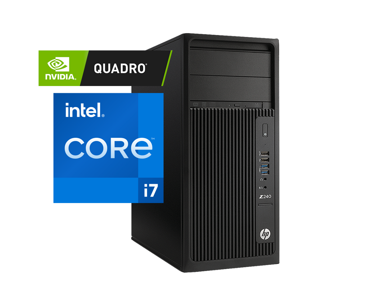 Hp Z240 Core I7 6700 3,4ghz / ¡REGALO ampliación a 16GB RAM y 1TB! / Nvidia Quadro P2000 5Gb / Win 10 Pro ¡Ex-demo!