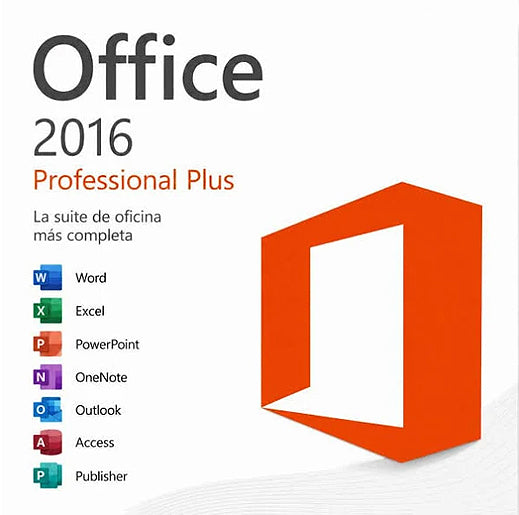 Microsoft Office Profesional Plus 2016 (Exclusivo con la venta portátil o cpu compatible)