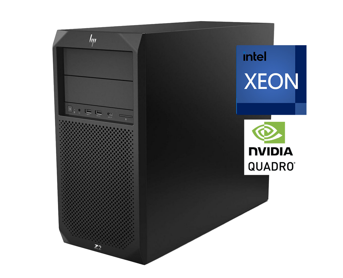 Pack HP Z2 G4 + E24 G4 Xeon W-2144, 16GB, SSD 512Gb NVMe+1Tb, Quadro P1000, 24"FullHD ¡Liquidación!