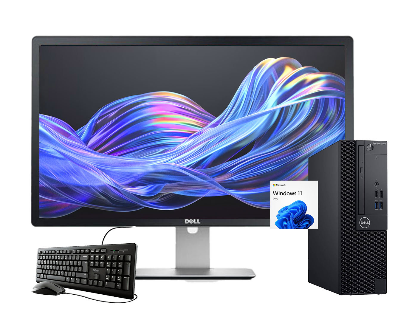 Pack Dell Optiplex 3060 + Dell P2314h / Core I5 8500 3ghz / 8Gb ram / 256gb ssd m.2 / 23"FULLHD / Win 11 Pro ¡Liquidación!