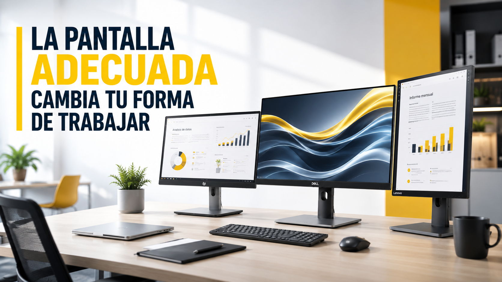 Monitores para oficina: cómo equipar cada puesto de trabajo