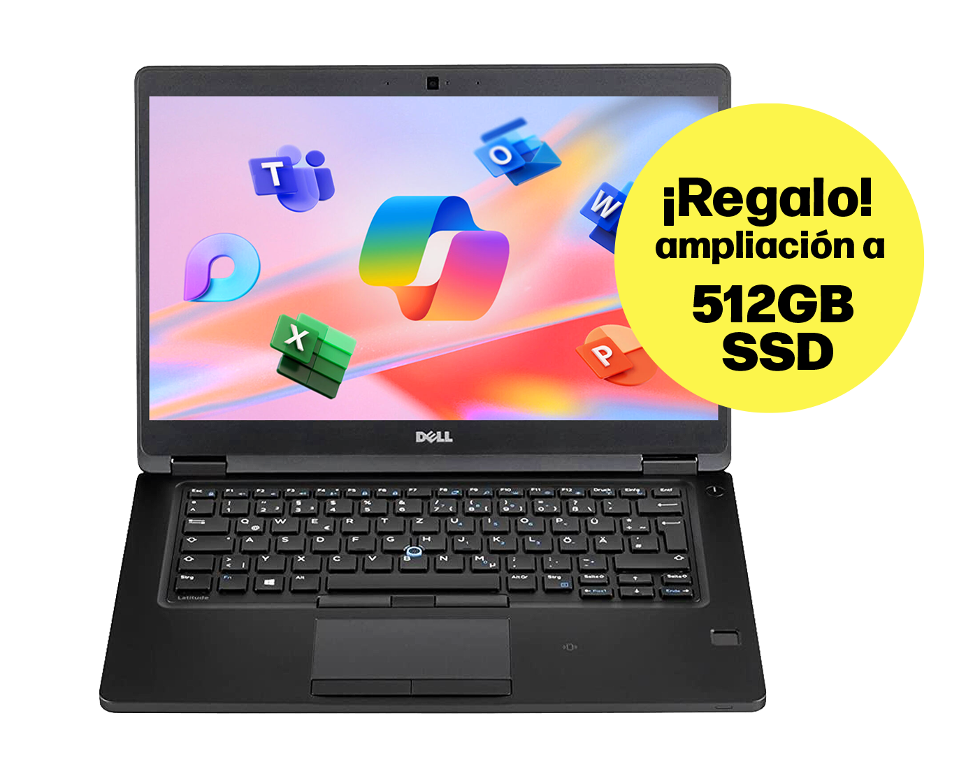 Dell Latitude 5490 ¡REGALO AMPLIACIÓN A 512GB SSD! / Core i5 8350u 1,7ghz / 8Gb ram / 256Gb ssd m.2 / 14" FullHD / Win 11 Pro / ¡Liquidación!