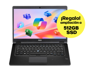 Dell Latitude 5490 ¡REGALO AMPLIACIÓN A 512GB SSD! / Core i5 8350u 1,7ghz / 8Gb ram / 256Gb ssd m.2 / 14" FullHD / Win 11 Pro / ¡Liquidación!