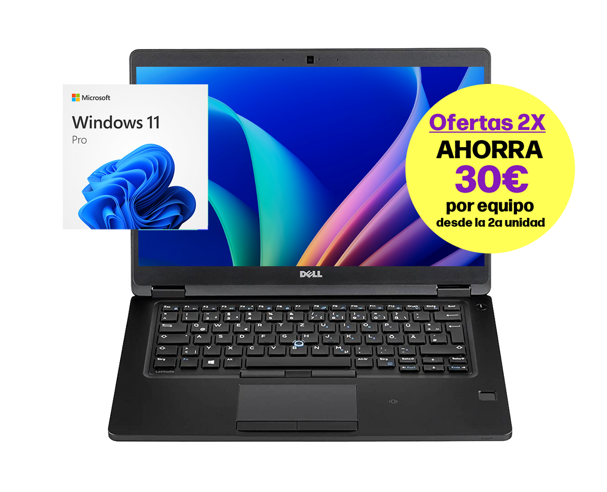 Dell Latitude 5490 / Core i5 8350u 1,7Ghz / Conexión 4G / 8Gb ram / 256Gb ssd m.2 / 14" FullHd / Win 11 pro / ¡Liquidación!