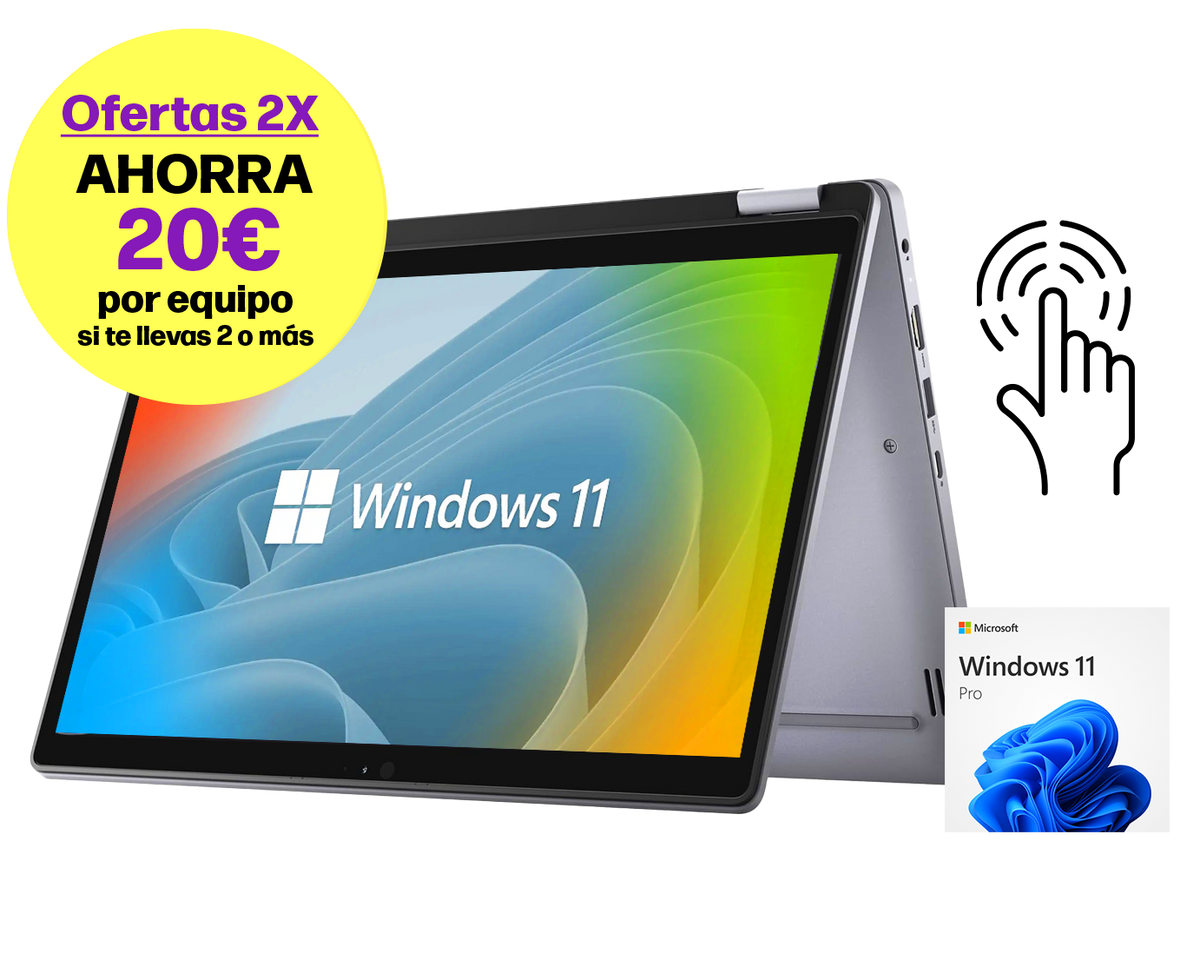 Dell Latitude 3310 2in1  / Core i5 8265u 1,6ghz / 8Gb ram / 256Gb ssd m.2 / 13" FullHd Táctil / Win 11 Pro / ¡Liquidación!