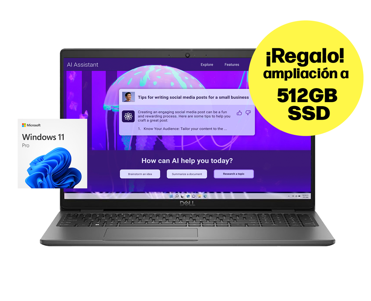 Dell Latitude 5520  ¡REGALO AMPLIACIÓN A 512GB SSD! / Core i5 1145G7 2,6ghz / 16Gb ram / 15" FullHD / Win 11 Pro ¡Liquidación!
