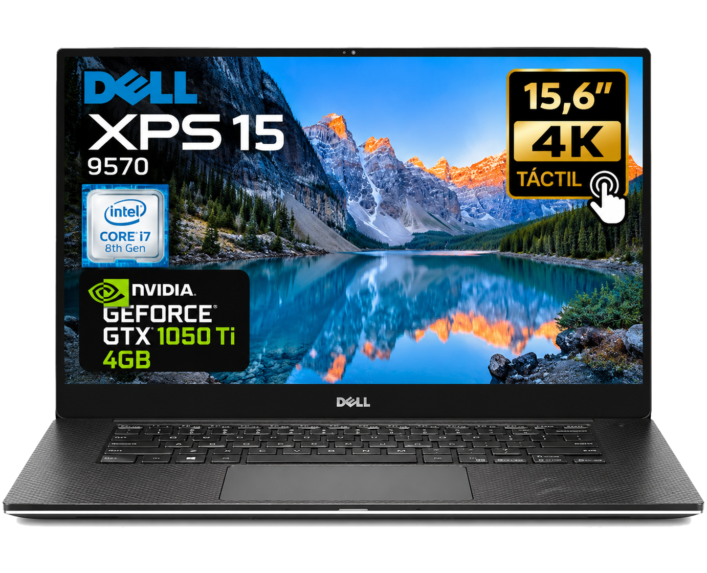 Dell XPS 15 9570 15,6" i7-8750H, 32GB, SSD 1TB, GTX 1050 Ti 4GB, 4K Táctil, ¡Liquidación!