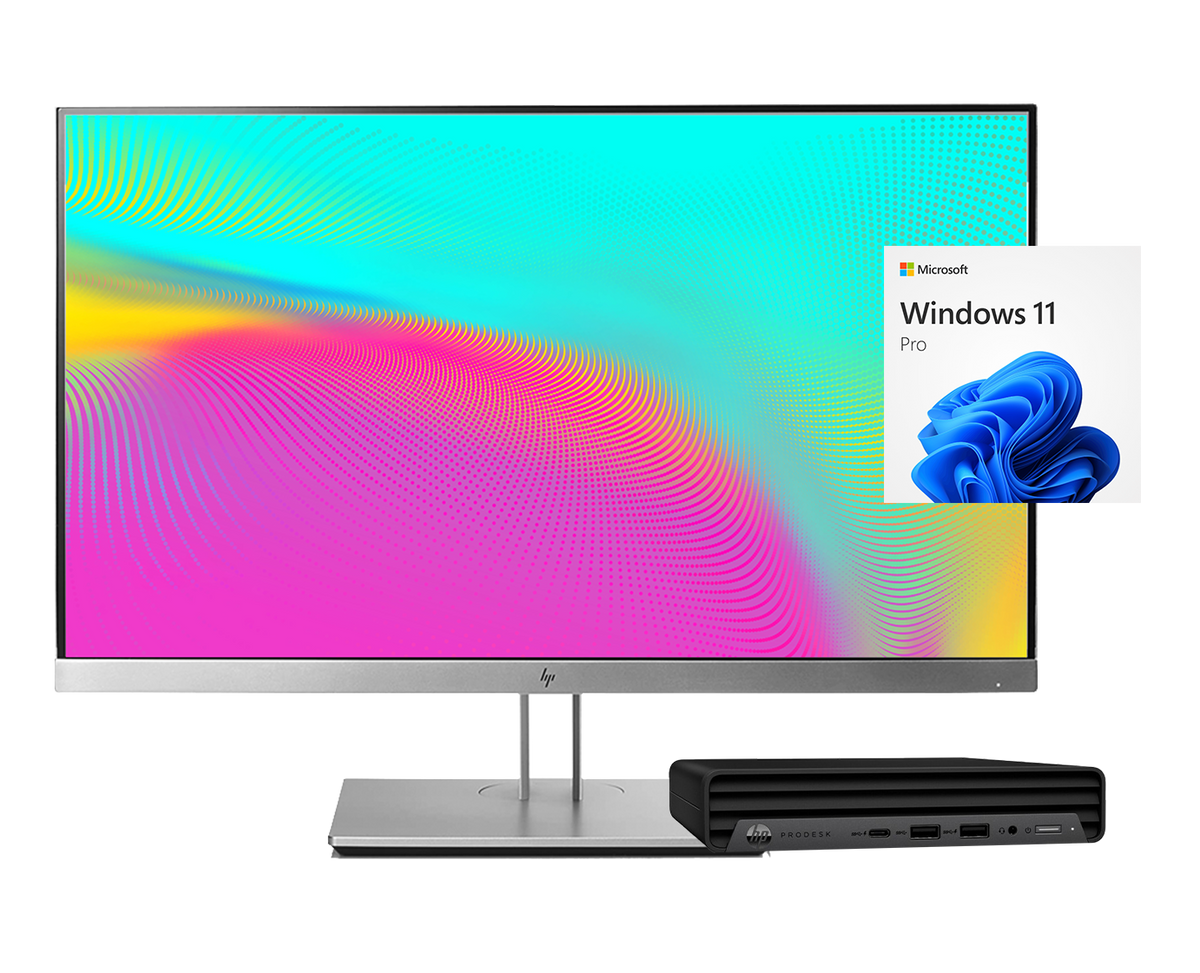 Pack HP Prodesk 600 G6 + HP Elitedisplay E233 / Core i5 10500t 2,3ghz / 16Gb ram / 512Gb ssd m.2 nvme / 23"FullHD Ergonómico / Win 11 Pro ¡Ex-demo!
