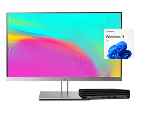 Pack HP Prodesk 600 G6 + HP Elitedisplay E233 / Core i5 10500t 2,3ghz / 16Gb ram / 512Gb ssd m.2 nvme / 23"FullHD Ergonómico / Win 11 Pro ¡Ex-demo!