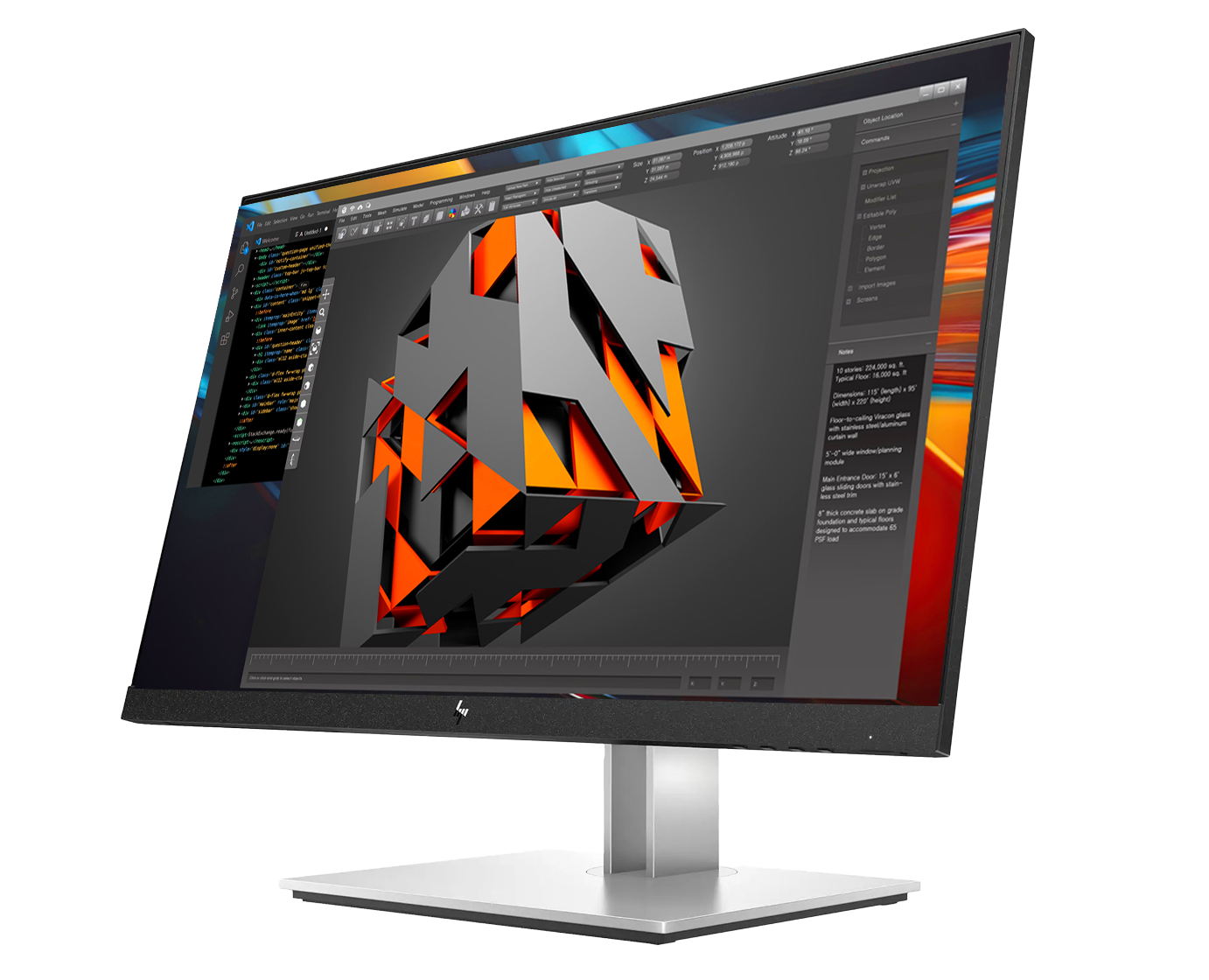 HP E27 G4 / 27"FullHd / HDMI / Display Port / Ergonómico / Panel IPS ¡Ex-demo!