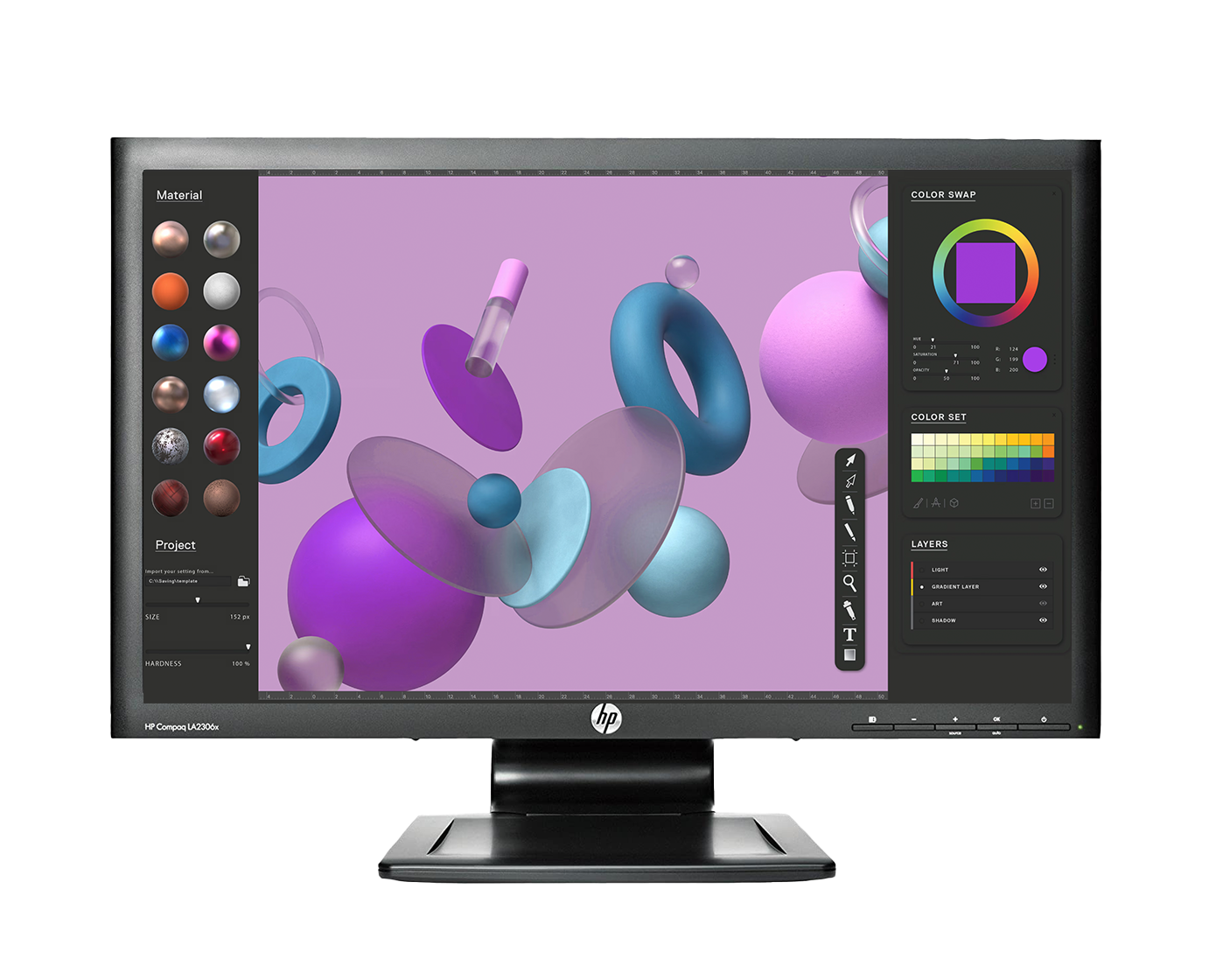 Hp LA2306X / 23" FullHd / Ergonómico ¡Liquidación!