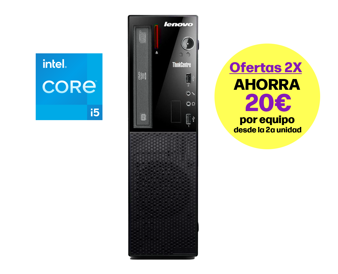 Lenovo Thinkcentre E73 / Core i5 4590s 3ghz / 8Gb ram / 500Gb / Win 10 Pro ¡Liquidación!