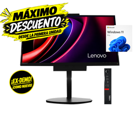 Lenovo Thinkcentre M920Q + monitor A17TIO22 i5‑8500T, 8GB, HDD 500GB SATA , 22” FHD, Webcam, ¡Ex‑demo!