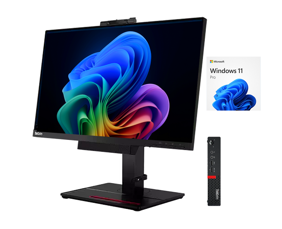¡Pack 2 en 1! Lenovo Thinkcentre M920Q + A17TIO22 / Core i5 8500t 2,1ghz / 8Gb ram / 500Gb / 21,5" FullHD / Webcam / Multimedia / Win 11 Pro ¡Ex-demo!