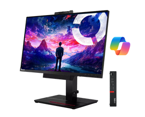 ¡Pack 2 en 1! Lenovo Thinkcentre M920Q + A17TIO22 / Core i5 8500t 2,1ghz / 8Gb ram / 500Gb / 21,5" FullHD / Webcam / Multimedia / Win 11 Pro ¡Ex-demo!
