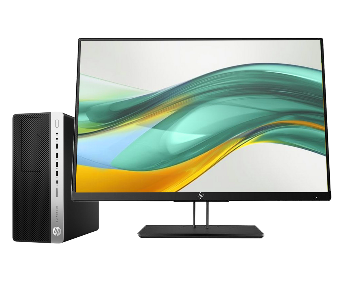 Pack HP Elitedesk 800 G5 + monitor 24" Z24i G2 / Core i5 9600 3.1ghz / 8Gb ram / 256Gb ssd M.2 + 1Tb / 24" superior FullHd / Win 11 Pro ¡Liquidación!