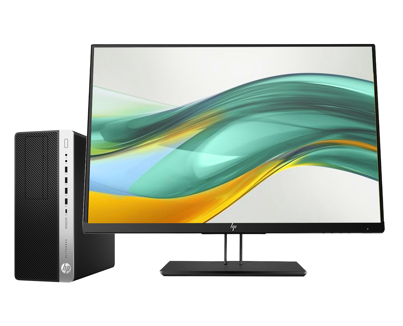 Pack HP Elitedesk 800 G5 + monitor 24" Z24i G2 / Core i5 9600 3.1ghz / 8Gb ram / 256Gb ssd M.2 + 1Tb / 24" superior FullHd / Win 11 Pro ¡Liquidación!
