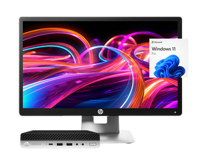 HP ProDesk 600 G5 + EliteDisplay E202 20” i5‑9500T, 8GB, SSD 256GB, HD+, ¡Liquidación!