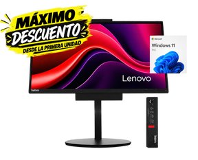 Lenovo ThinkCentre M920Q + A17TIO22 21.5” i5‑8500T, 8GB, 500GB sata, FHD, Webcam, ¡Liquidación!