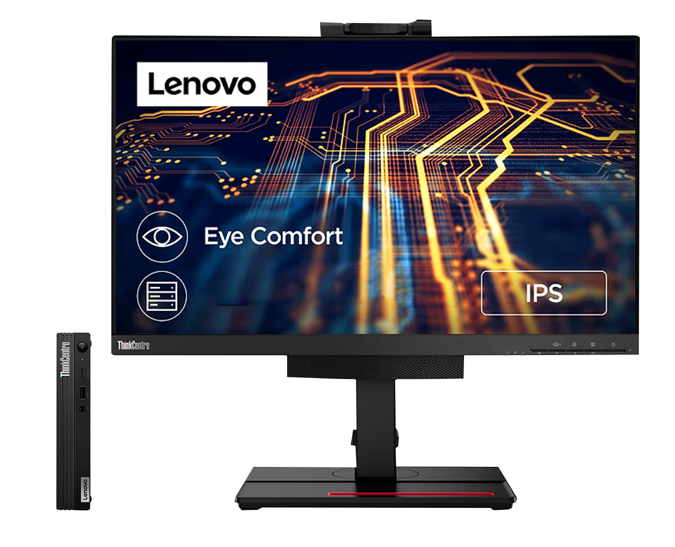 ¡Pack 2 en 1! Lenovo Thinkcentre M80 +TIO24 / Core i5 10500t 2,3ghz / 16Gb ram / 256Gb ssd m.2 / 24" FullHD / Webcam / Multimedia / Win 11 Pro ¡Liquidación!