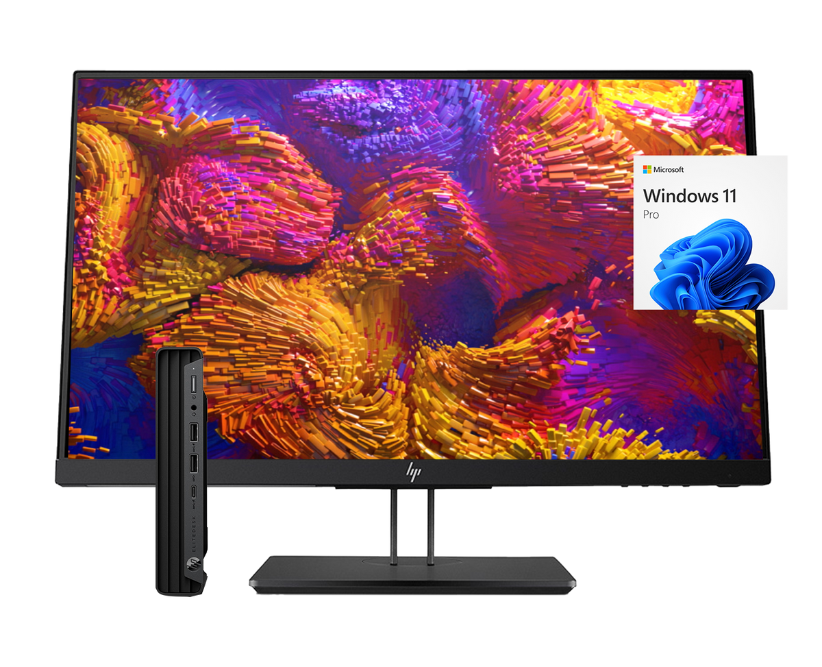 Pack HP EliteDesk 800 G6 + Monitor HP Z23n G2 23" i5-10500, 16GB, SSD 256GB, FHD, HDMI, DisplayPort, Ergonómico, ¡Ex-demo!