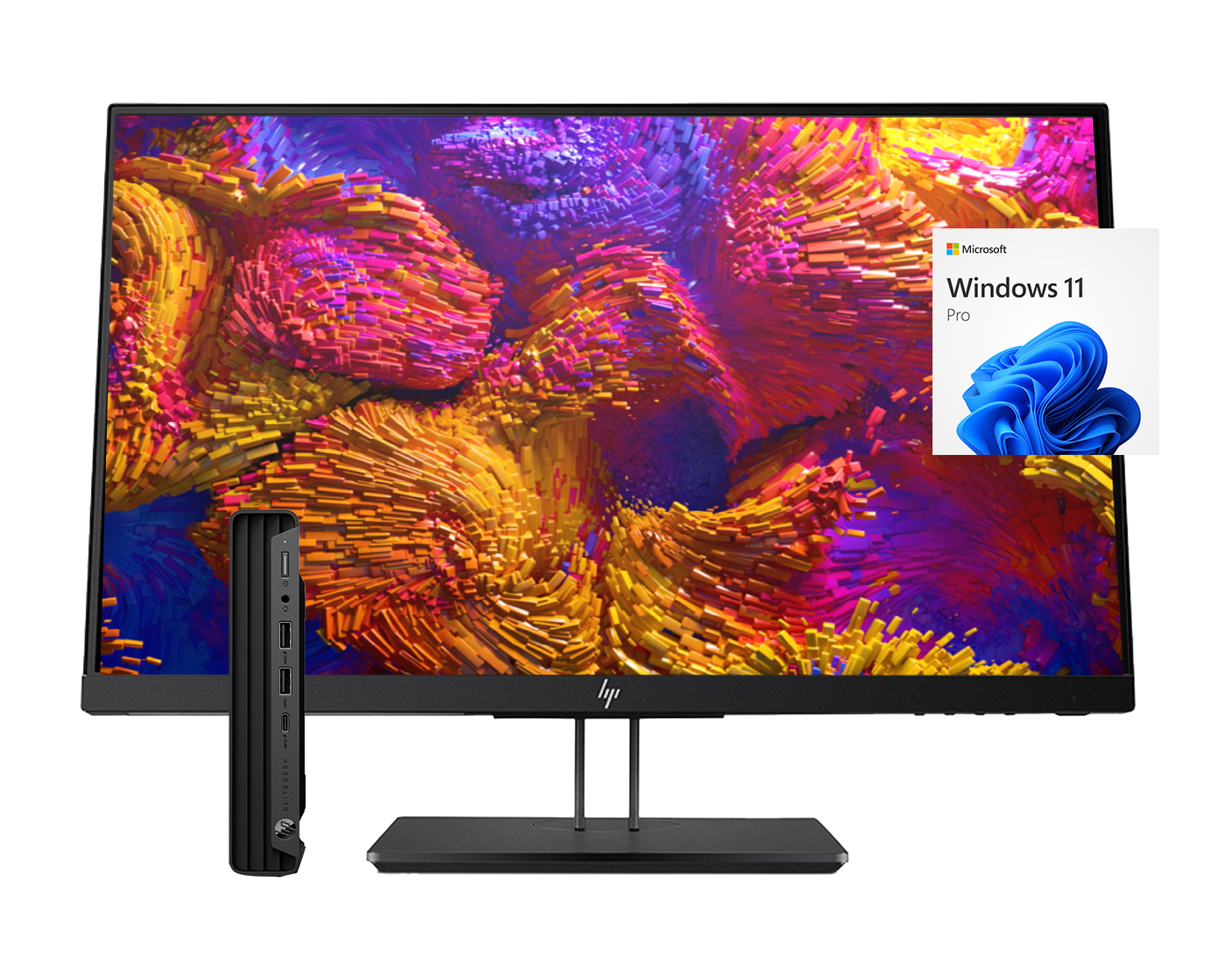 Pack HP EliteDesk 800 G6 + Monitor HP Z23n G2 23" i5-10500, 16GB, SSD 256GB, FHD, HDMI, DisplayPort, Ergonómico, ¡Ex-demo!