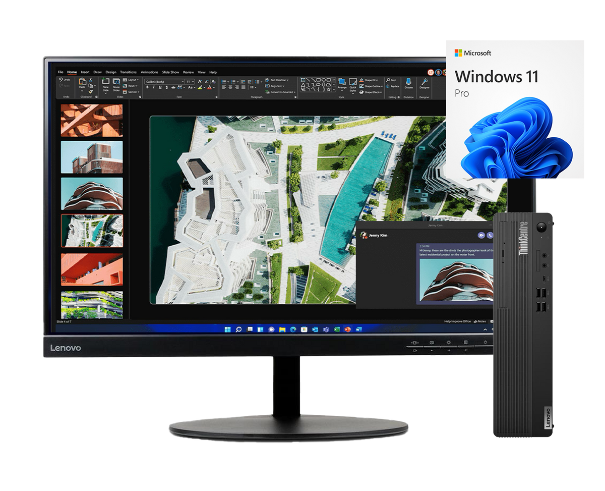 Pack Lenovo Thincentre M80s + Lenovo Thinkvision T23i-10, i5‑10500, 8GB, 500GB SATA, 23” FHD, ¡Liquidación!
