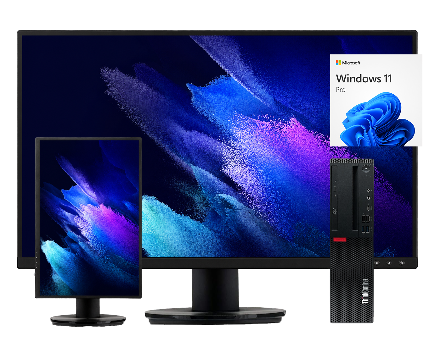 Lenovo M920S + V7 L238DPH 24” i5‑8500, 8GB, 500GB, FHD Ergonómico, ¡Ex‑demo!