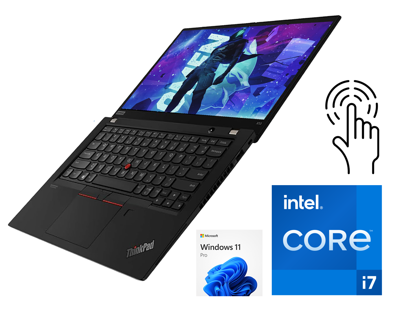 Lenovo Thinkpad X13 Gen1 ¡TÁCTIL! / Core i7 10610u 1,8ghz / 16Gb ram / 256Gb ssd m.2 / 13" FullHd Táctil / Win 11 Pro ¡Liquidación!