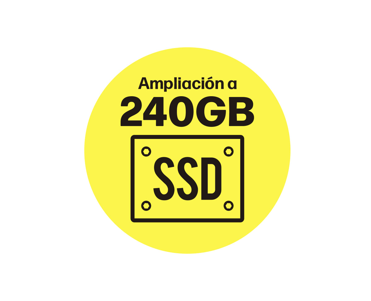 Ampliación a disco duro ssd de 240Gb - venta exclusiva con la compra de un portátil o cpu (se sustituirá por el disco actual)