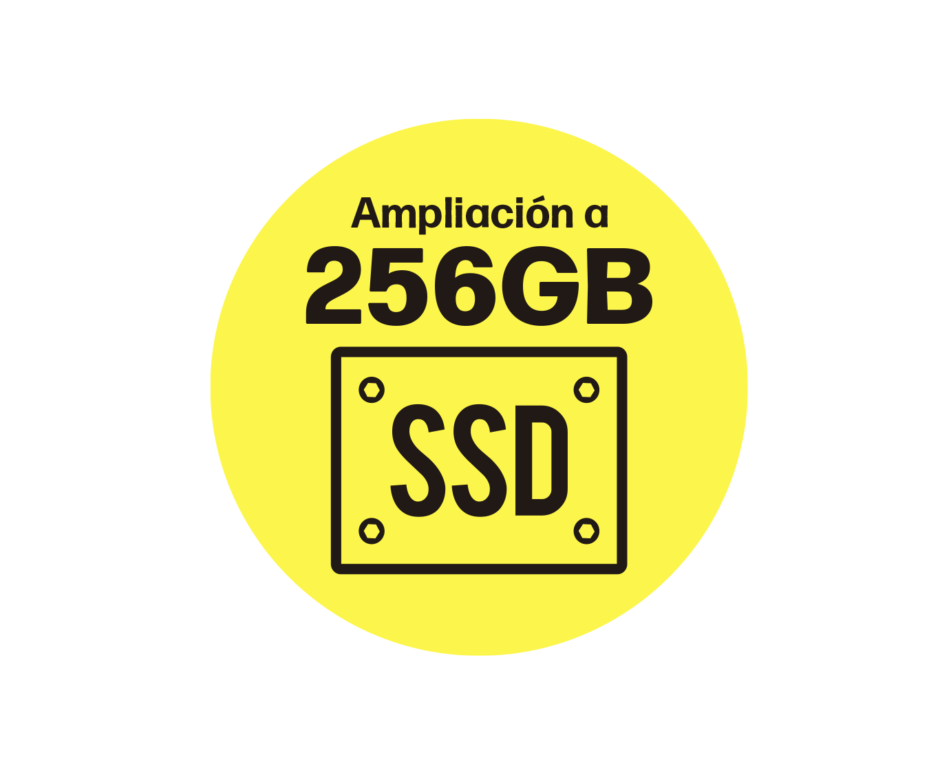 Ampliación a disco duro ssd de 256Gb - venta exclusiva con la compra de un portátil o cpu (se sustituirá por el disco actual)