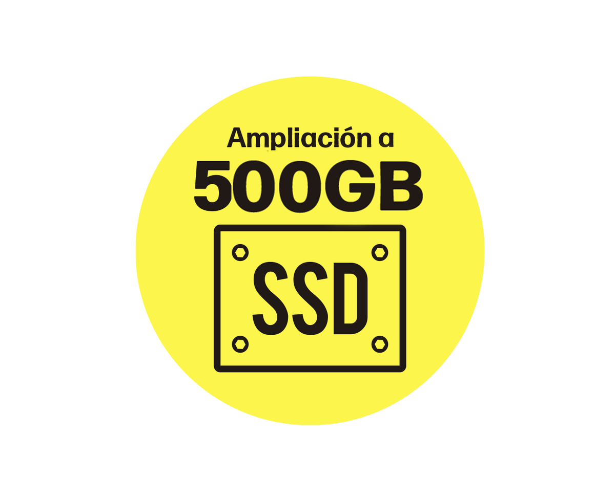 Ampliación a disco duro ssd de 500Gb - venta exclusiva con la compra de un portátil o cpu (se sustituirá por el disco actual)