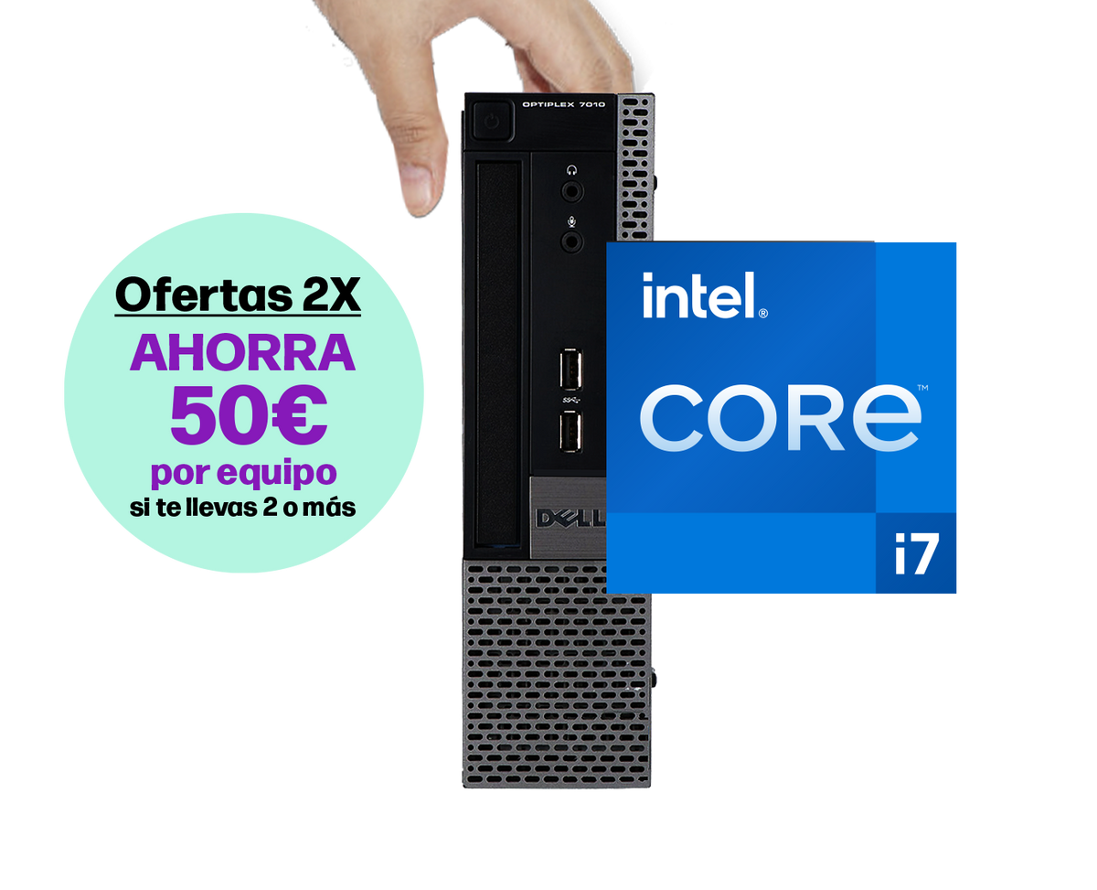 Dell Optiplex 7010 / Core I7 3770 3,4 ghz / 8Gb ram / 500Gb / Win 10 Pro ¡OFERTAS 2X! "Ex-demo"