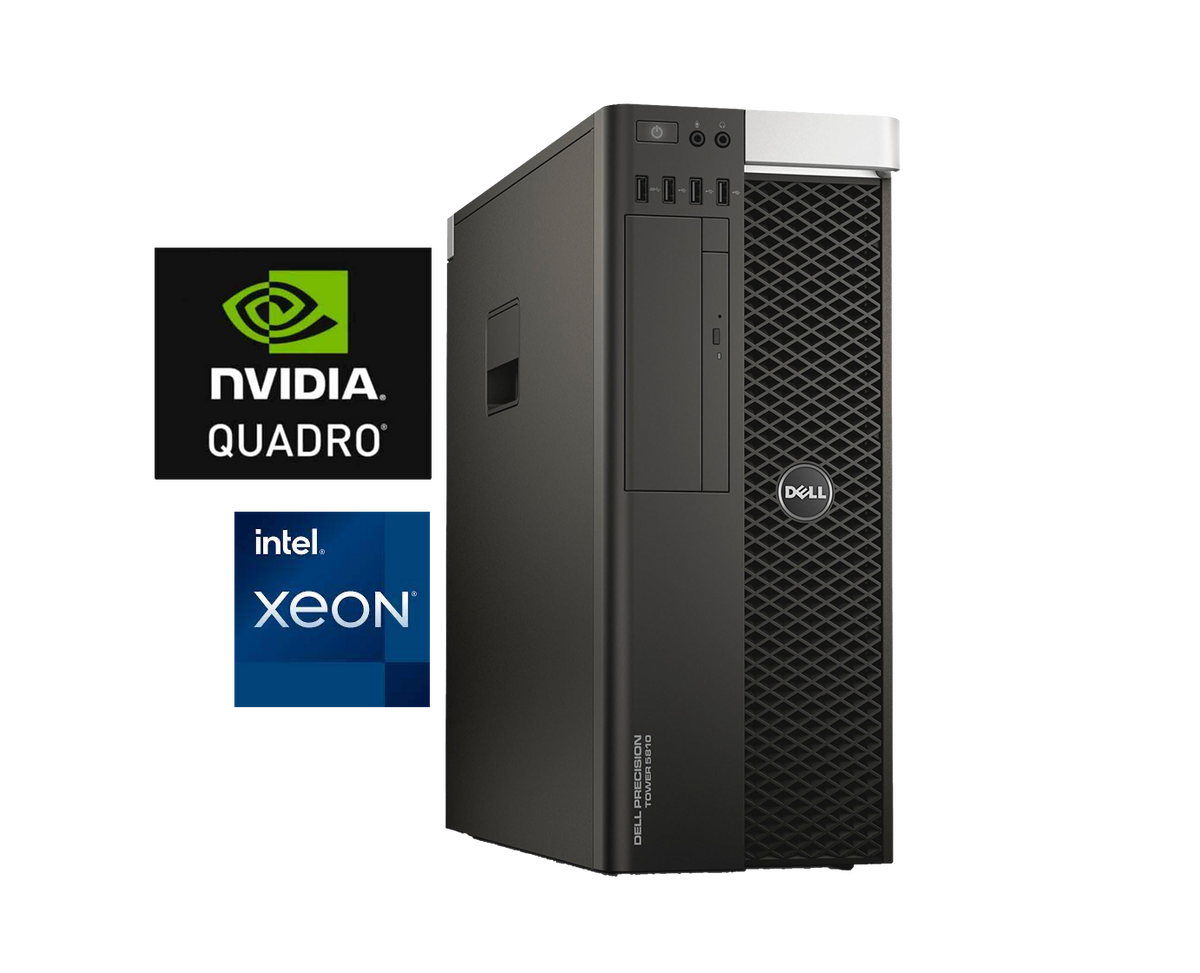 Dell Precision T5810 / Xeon ES 1620V3 3,5ghz / 16Gb ram / 1Tb almacenamiento / Nvidia Quadro K2200 4GB / Win 10 Pro ¡Liquidación!
