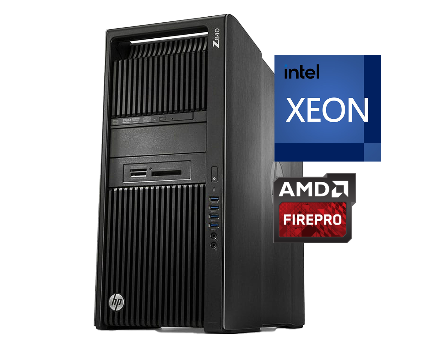 HP Z840 Doble Xeon E5‑2667V3, 64GB, SSD 512GB + 2TBx2, FirePro V4800, ¡Liquidación!