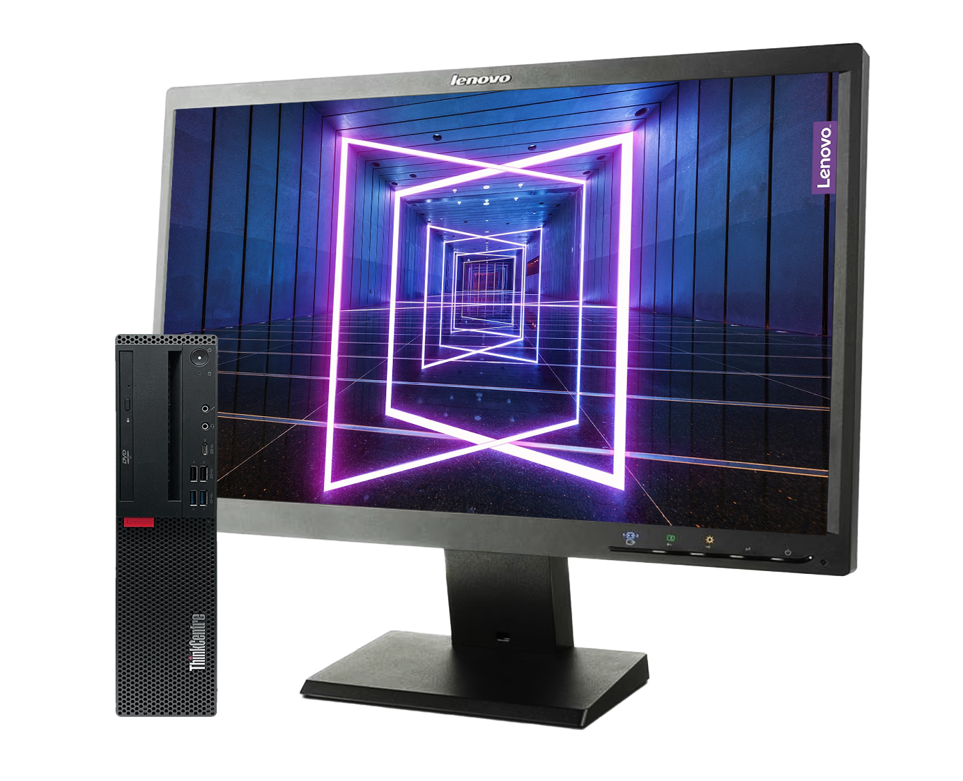 Pack Lenovo M920S + monitor (varias opciones) / Core i5 8500 3ghz / 8Gb ram / 500Gb /  Win 11 Pro