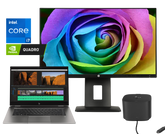 Of. Móvil HP Zbook 15 G5 + Z23n G2 / Core i7 8850h 2,6ghz / 16Gb ram / 512Gb ssd m.2 nvme / Nvidia Quadro P1000 4Gb / 15" FullHd / Monitor Externo 23" FullHD / Dock 230W / Win 11 Pro ¡Liquidación!