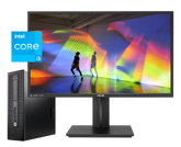 Pack HP Elitedesk 800 G1 + Asus Be24a / Core I3 4130 3,4ghz / 16Gb ram / 500Gb / 24" Superior FullHD / Win 10 Pro ¡Liquidación!