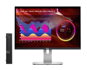 Pack Dell Optiplex 3050 + U2415 / Core I5 7500t 2,7ghz / 16Gb ram / 128Gb ssd + 500Gb / usdt / 24" superior a FullHD / Win 10 Pro ¡Ex-demo!