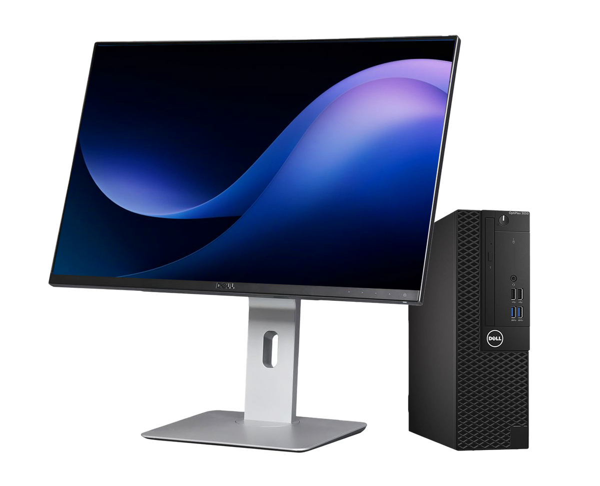 Pack Dell Optiplex 3060 + Dell U2415 / Core I5 8500 3ghz / 8Gb ram / 256gb ssd m.2 / 24" superior FULLHD / Win 11 Pro ¡Liquidación!