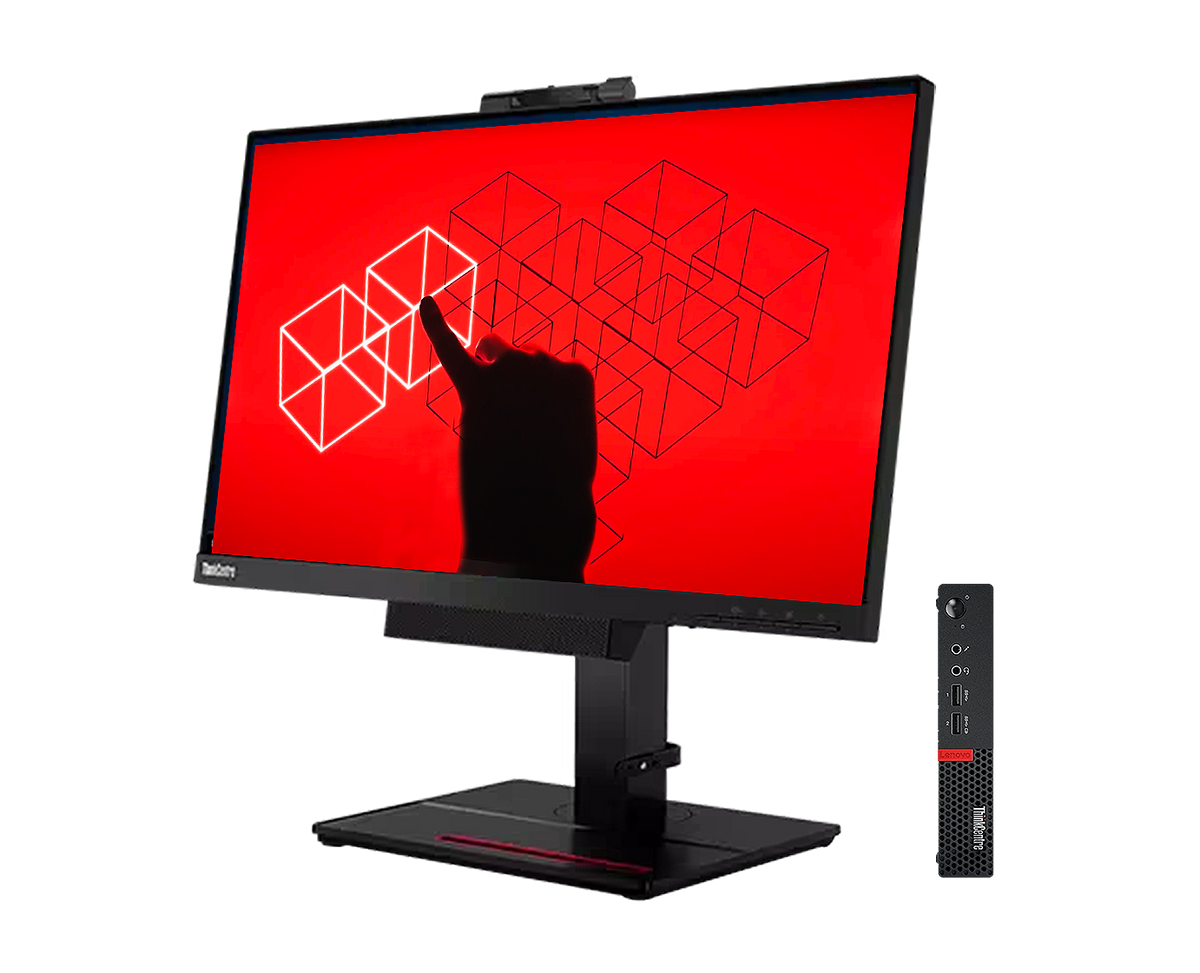 ¡Pack 2 en 1! Lenovo Thinkcentre M920Q + A17TIO22 / Core i5 8500t 2,1ghz / 8Gb ram / 500Gb / 21,5" FullHd / Webcam / Multimedia / Win 11 Pro / ¡Liquidación!
