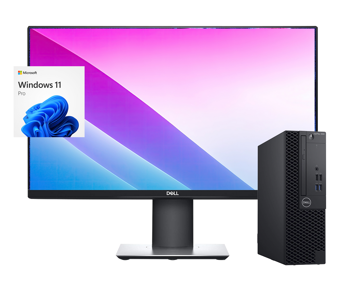 Pack Dell OptiPlex 3060 + monitor Dell P2417h i3-8100, 8GB, 500GB, ¡Liquidación!
