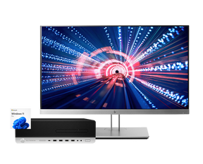 HP Elitedesk 800 G5 + HP Elitedisplay E233 / Core i3 9100 3,6ghz / 8Gb ram / 500Gb / 23" FullHd / Win 11 Pro / ¡Liquidación!