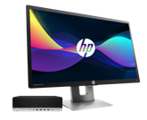 Pack HP Elitedesk 800 G5 + monitor 23" HP Elitedisplay E232 / Core i3 9100 3,6ghz /  8Gb ram / 512Gb ssd m.2 nvme / 23" FullHd / Win 11 Pro  ¡Liquidación!