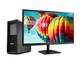 Pack Lenovo Thinkstation P510 + LG 27mk430h-b / Xeon E5 1603v4 2,8ghz / 16Gb Ram ecc / 1Tb almacenamiento / Nvidia Quadro K2200 4Gb / 27" FullHD / Win 10 Pro ¡Ex-demo! + Monitor ¡NUEVO!